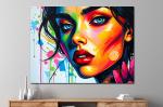 Buntes abstraktes pop art kaufen Gesicht -Peggy Liebenow